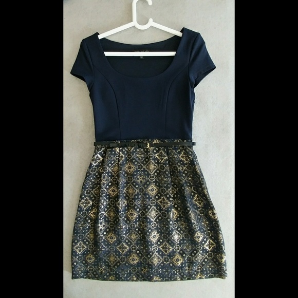 forever new Dresses & Skirts - NWOT Forever New Navy&Gold dress